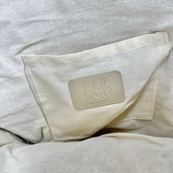 BTB Los Angeles Sunrise Suntan Sunset Embroidered Straw Tote Bag NWT - Picture 5 of 13